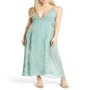 ASTR the Label Maxi Dress teal foam